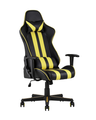 Кресло игровое TopChairs Camaro желтое фото Кресло игровое TopChairs Camaro желтое. Фото №2