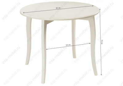 Стол деревянный Мантенья молочный. Фото №2