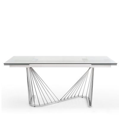 Стол DT9118GS (180-260) прозрачный. Фото №2