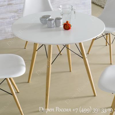 Круглый стол DUPEN RT-901 Белый фото Круглый стол DUPEN RT-901 Белый. Фото №3