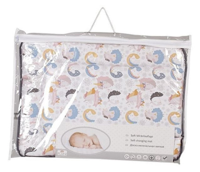 Матрас пеленальный Polini kids Волшебный Единорог, серый фото Матрас пеленальный Polini kids Волшебный Единорог, серый. Фото №5