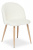 Стул  MELODY (mod. 7003) металл,ткань, 46 х 47 х 77 х 52 см, белый плюш/бук (Поставляется только по 4 шт). Фото №1