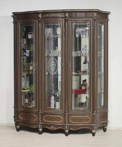 Витрина 3-х дверная Палермо 11 фото Витрина 3-х дверная Палермо 11. Фото №1