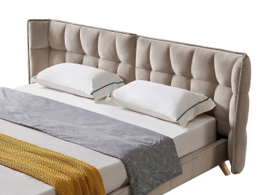 Кровать HUSK 8705 бежевая. Фото