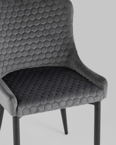 Стул Ститч Хани велюр серый. Фото №9