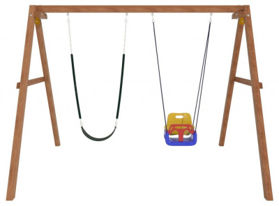 Качели детские Р911-15, коричневый фото Качели детские Р911-15, коричневый. Фото №3