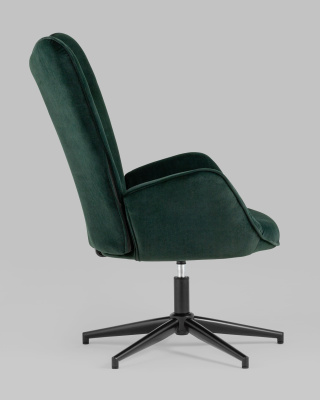 Кресло Филадельфия велюр изумрудный ножка черная. Фото №4