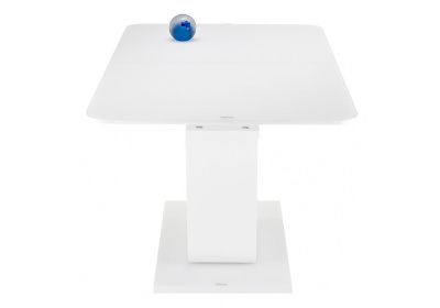 Стол стеклянный Vlinder 140 super white. Фото №4