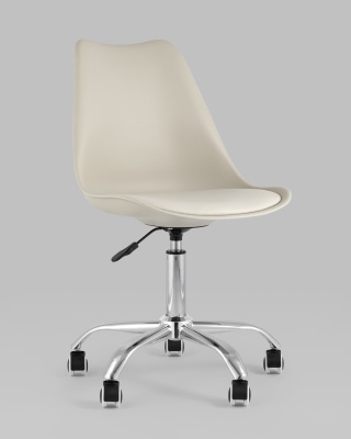 Стул офисный BLOK NEW пластиковый бежевый. Фото №3