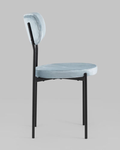 Стул Барбара велюр серо-голубой. Фото №4