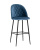 Стул барный Марсель велюр пыльно-синий фото Стул барный Марсель велюр пыльно-синий. Фото №1