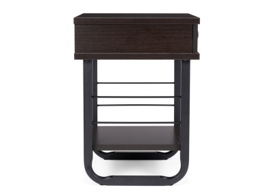 Тумба прикроватная Малгома черная / венге. Фото
