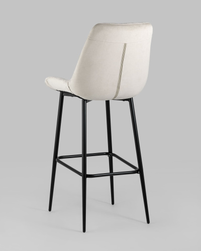 Стул барный Флекс велюр бежевый. Фото №7