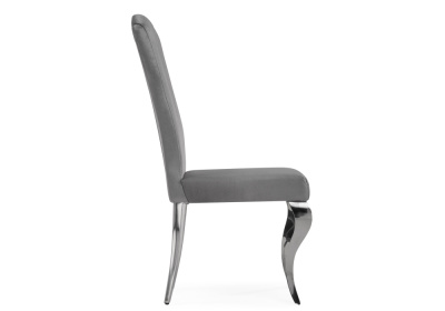 Стул на металлокаркасе Sally dark grey / steel фото Стул на металлокаркасе Sally dark grey / steel. Фото №2