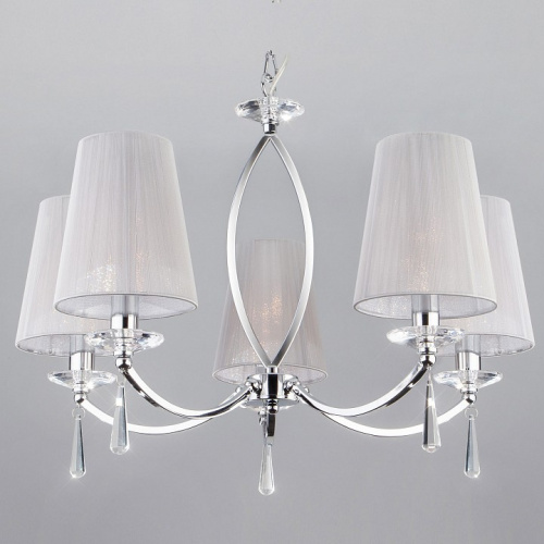 Подвесная люстра Eurosvet Valery 60079/5 хром фото Подвесная люстра Eurosvet Valery 60079/5 хром. Фото №1