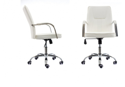 Стул Компьютерное кресло Nadir белое. Фото
