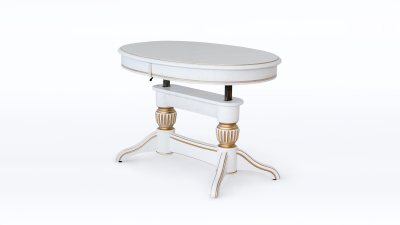 Стол Лира 11 (трансформер) с патиной (резная нога) фото Стол Лира 11 (трансформер) с патиной (резная нога). Фото №4