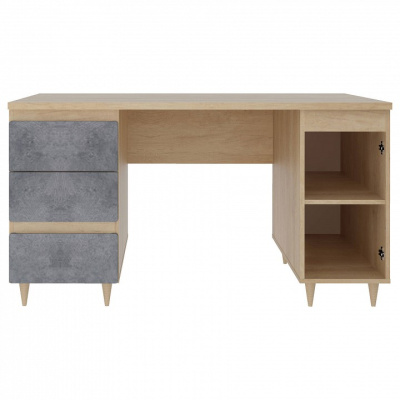 Киото СТЛ.339.06 Стол Дуб небраска/Бетон тёмный. Фото №2