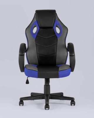 Кресло игровое TopChairs Sprinter синее фото Кресло игровое TopChairs Sprinter синее. Фото №5