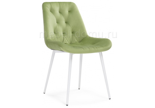 Стул Гояр confetti green / белый глянец фото Стул Гояр confetti green / белый глянец. Фото №1