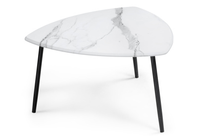 Журнальный стол, Лойс мрамор белый / дуб вотан фото Журнальный стол, Лойс мрамор белый / дуб вотан. Фото №2