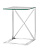 Журнальный стол 40*40 КРОСС серебро