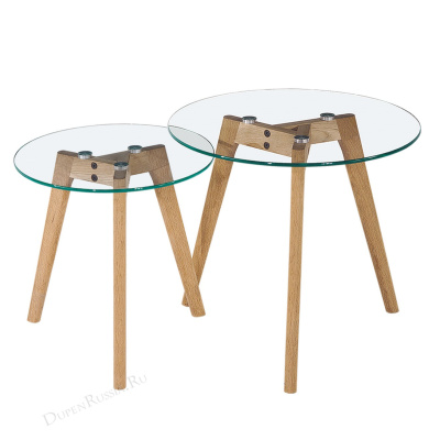Комплект из двух круглых столиков CT-910. Фото