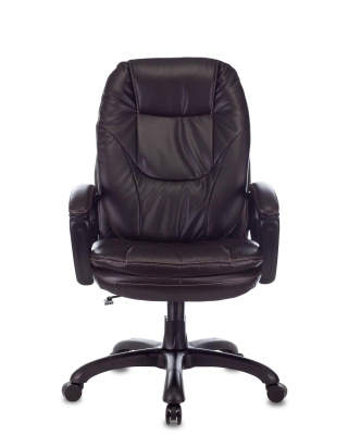 Кресло руководителя Бюрократ CH-868N темно-коричневый NE-15 эко.кожа крестовина пластик. Фото №4