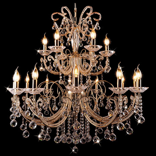 Подвесная люстра Eurosvet Gift 2049/12+6 золото Strotskis. Фото №1