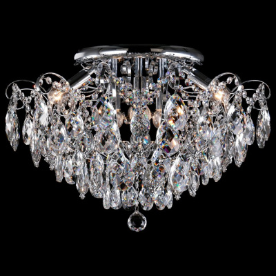 Потолочная люстра Eurosvet Crystal 10081/6 хром/прозрачный хрусталь Strotskis фото Потолочная люстра Eurosvet Crystal 10081/6 хром/прозрачный хрусталь Strotskis. Фото №2
