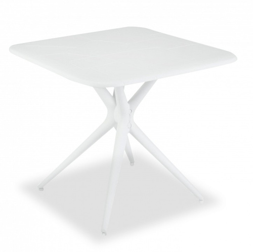 Стол KNORR (mod. TT73) пластик, 83х83х76 см, белый. Фото №1