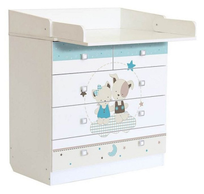 Комод пеленальный Polini kids Simple 1780 Лучшие друзья, белый фото Комод пеленальный Polini kids Simple 1780 Лучшие друзья, белый. Фото №3