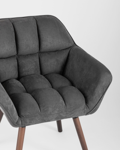 Кресло Брайан темно-серое. Фото №9