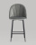 Стул полубарный Логан велюр серый фото Стул полубарный Логан велюр серый. Фото №4