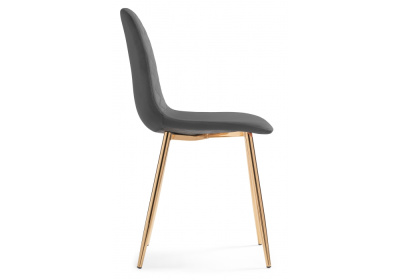 Стул Dabl dark gray / gold фото Стул Dabl dark gray / gold. Фото №3