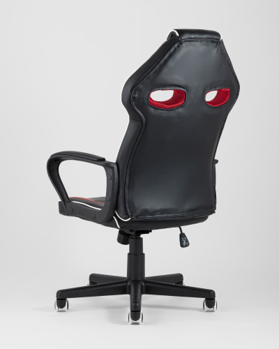 Кресло игровое TopChairs Racer Lighti черное с красным фото Кресло игровое TopChairs Racer Lighti черное с красным. Фото №7
