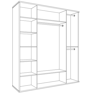 Узкая тумба NORA 3009.7 Blanco mate/Nordico. Фото