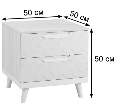 Тумба прикроватная Сканди_Жемчужно-белый фото Тумба прикроватная Сканди_Жемчужно-белый. Фото №3