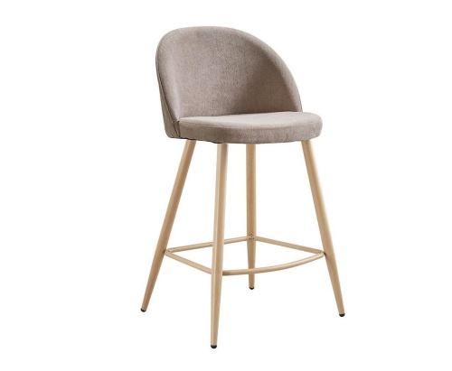 Стул полубарный 373B-2 бежевый/дерево. Фото №1