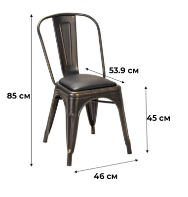 Стул Tolix Желтый. Фото №3
