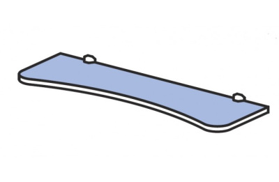 Полка навесная симметричная Силуэт фото Полка навесная симметричная Силуэт. Фото №2