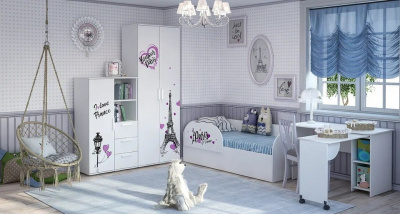 Шкаф платяной Трио,белый. Фото