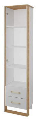 Сити СТЛ.336.02 Шкаф 1 дв. с 2-мя ящ. Бело-серый/Дуб небраска фото Сити СТЛ.336.02 Шкаф 1 дв. с 2-мя ящ. Бело-серый/Дуб небраска. Фото №2