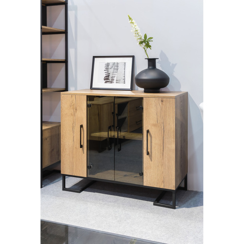 Тумба под оргтехнику Loft Дуб Натур. Фото №11